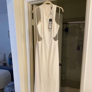 Halston Heritage White cutout dress